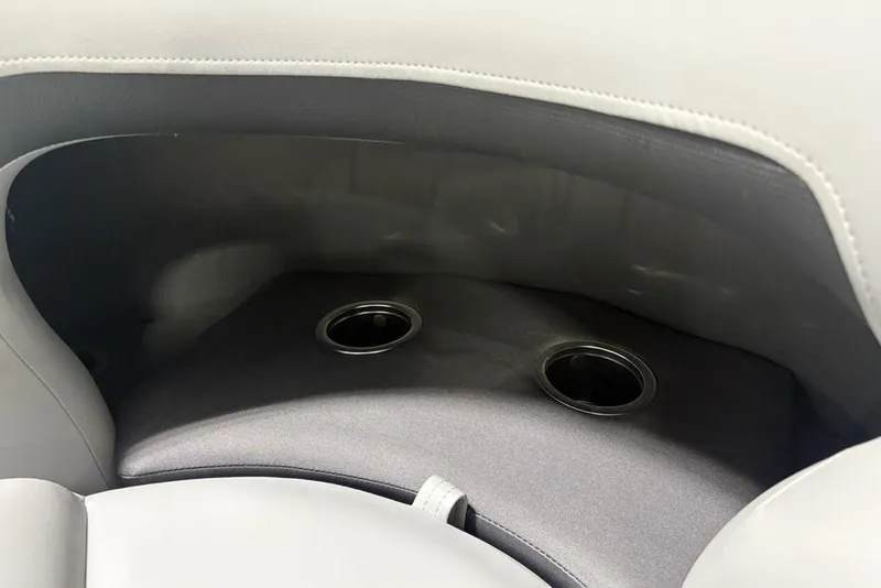 Slide: The Image of Interior cup holders on 2026 Sun Tracker PARTY BARGE® 20 DLX boat. - 9