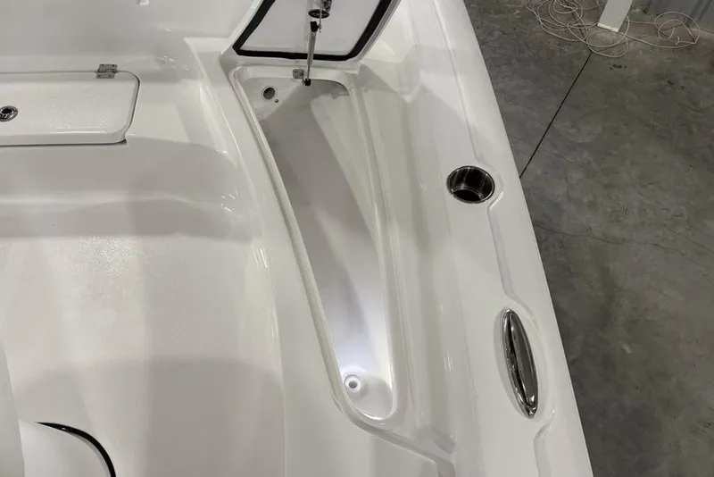 Slide: The Image of Battery setup in a 2026 Tidewater 2210 Carolina Bay boat, featuring Interstate batteries. - 17