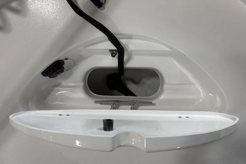 Slide: The Image of 2026 Tidewater 2210 Carolina Bay boat interior compartment detail. - 3