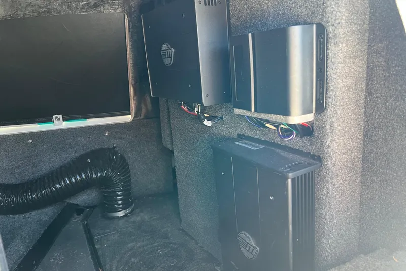 Slide: The Image of 2020 Malibu Wakesetter 23 MXZ interior electronics and wiring setup. - 35