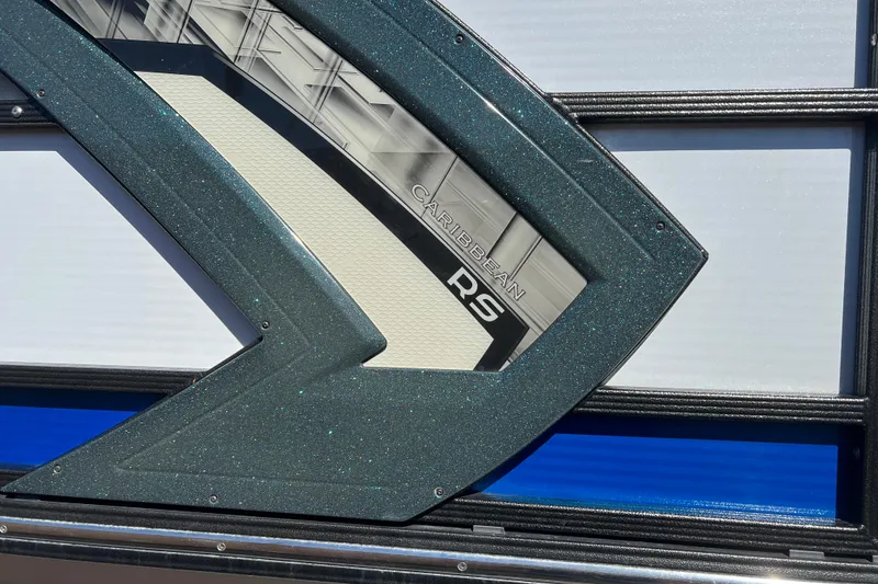 Slide: The Image of 2020 Crest Caribbean RS 250 SLRC boat detail with sleek design elements. - 34