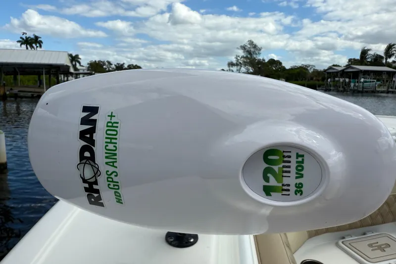 Slide: The Image of Rhoden GPS Anchor on 2023 Sea Pro 320 DLX Offshore boat, 120 lbs thrust, 36 volt. - 85