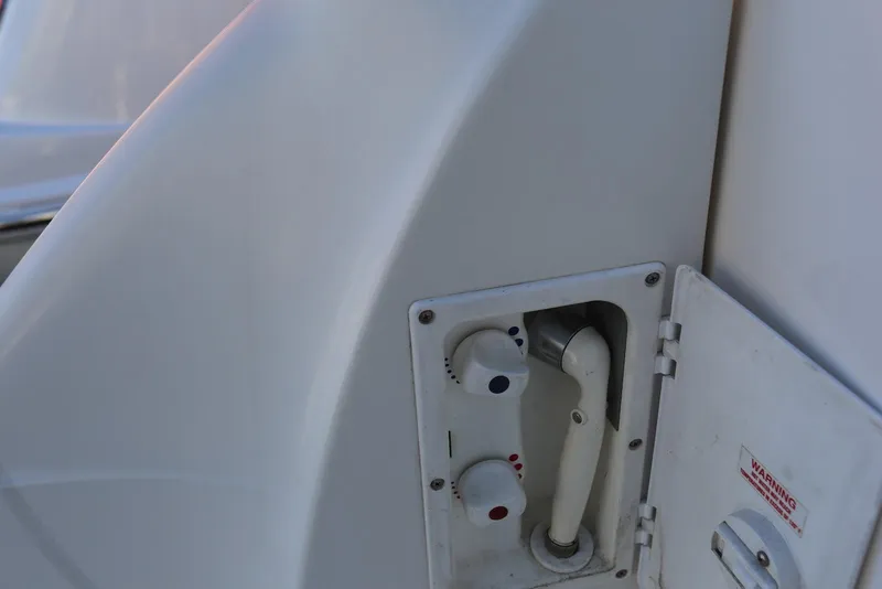 Slide: The Image of Control panel on a 2004 Sea Ray 420 Sedan Bridge yacht. - 17