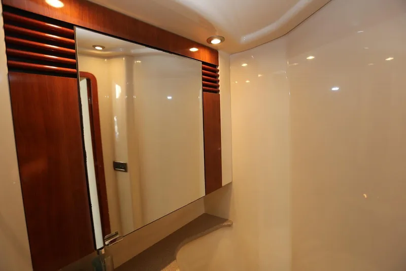 Slide: The Image of Luxurious bathroom interior of 2004 Sea Ray 420 Sedan Bridge yacht. - 94