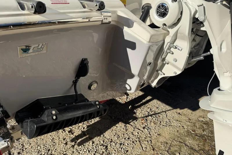 Slide: The Image of 2026 Key West 239 FSR boat with Yamaha 350 engine on trailer. - 3