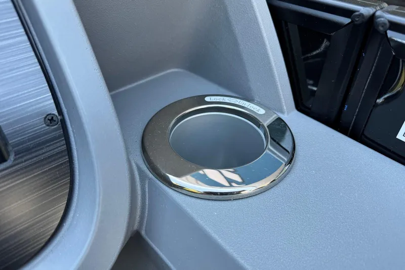 Slide: The Image of Cup holder on 2026 Godfrey SWEETWATER 2286 SFL boat dashboard. - 25