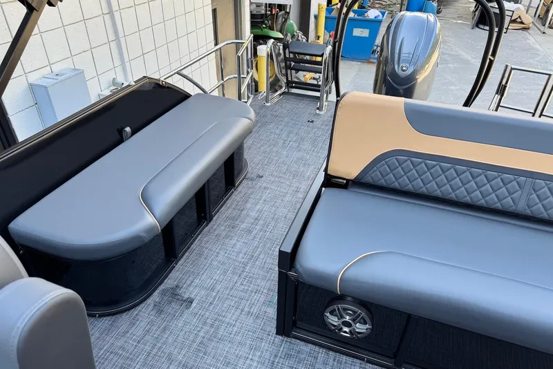 Slide: The Image of Interior of 2026 Godfrey SWEETWATER 2286 SFL pontoon boat with stylish seating. - 26