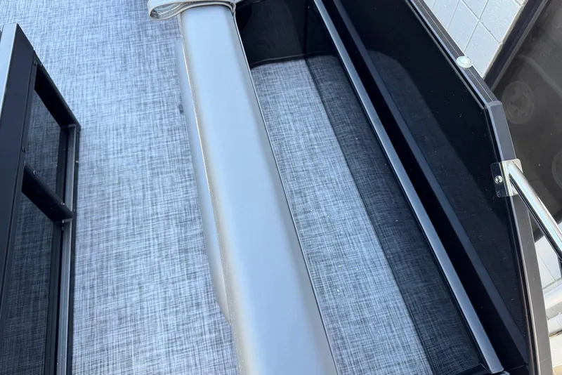 Slide: The Image of Interior view of 2026 Godfrey SWEETWATER 2286 SFL boat with sleek seating and modern design. - 34