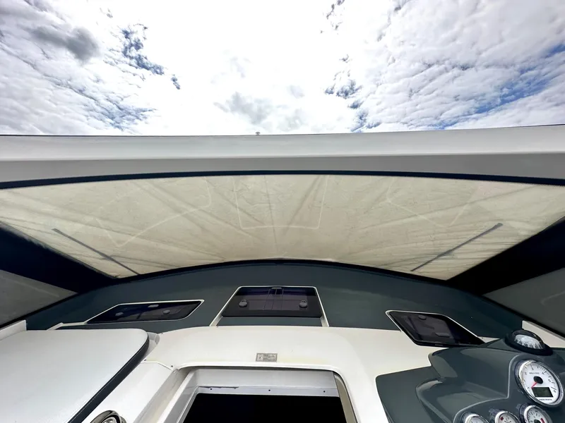 Slide: The Image of Interior view of 2016 Bavaria Sport 360 HT yacht under a cloudy sky. - 38