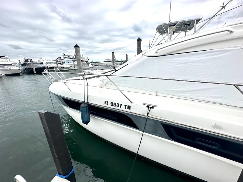 Slide: The Image of 2016 Bavaria Sport 360 HT yacht docked at marina. - 7