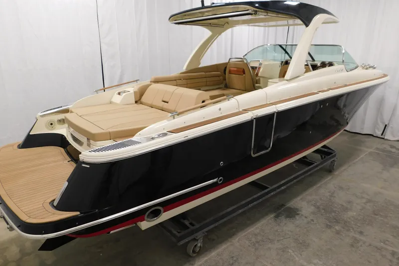 Slide: The Image of 2021 Chris-Craft Launch 35 GT with dual MerCruiser outdrives and stainless steel propellers. - 8