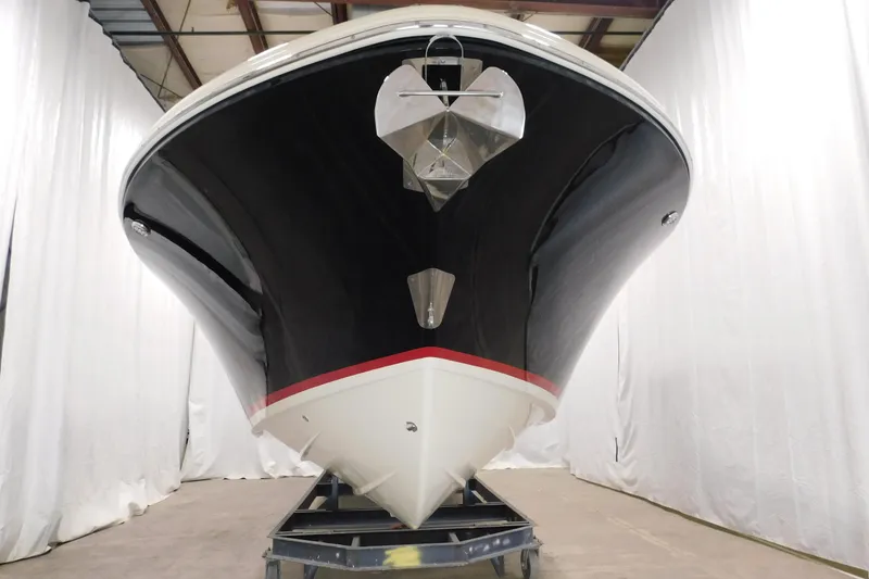 Slide: The Image of 2021 Chris-Craft Launch 35 GT boat with dual MerCruiser engines and propellers. - 9