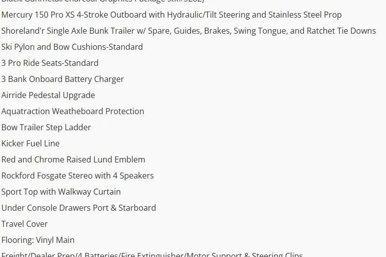 Slide: The Image of 2026 Lund 1875 Crossover XS boat on trailer at Water Werks Boat Sales. - 1