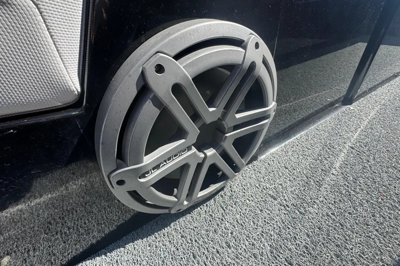 Slide: The Image of Speaker on 2021 MasterCraft NXT24 boat, featuring JL Audio design. - 20