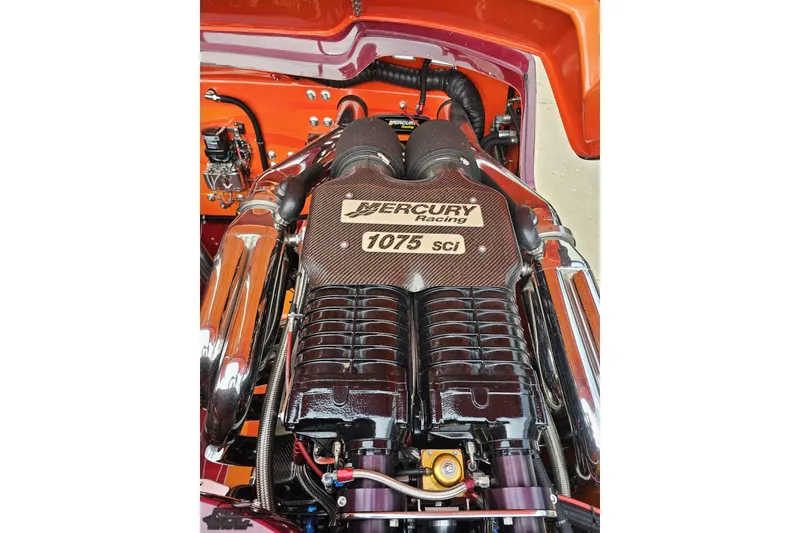 Slide: The Image of Engine of 2008 Eliminator 36 Daytona Coupe with Mercury Racing 1075 SCI. - 97