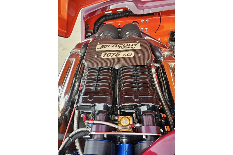 Slide: The Image of Engine of 2008 Eliminator 36 Daytona Coupe with Mercury Racing 1075 SCI. - 99