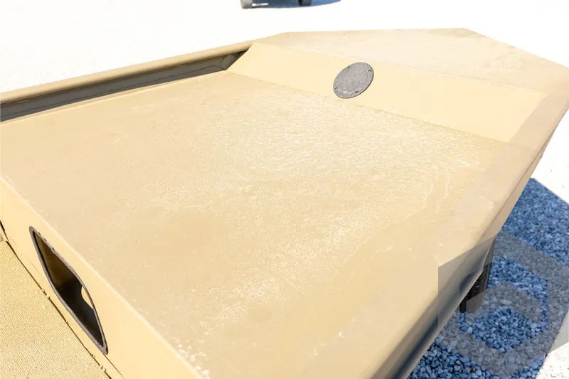 Slide: The Image of 2026 G3 1652 VBW boat deck in sunlight, showcasing durable construction. - 35