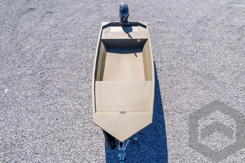 Slide: The Image of 2026 G3 1652 VBW boat on gravel surface, top view. - 42