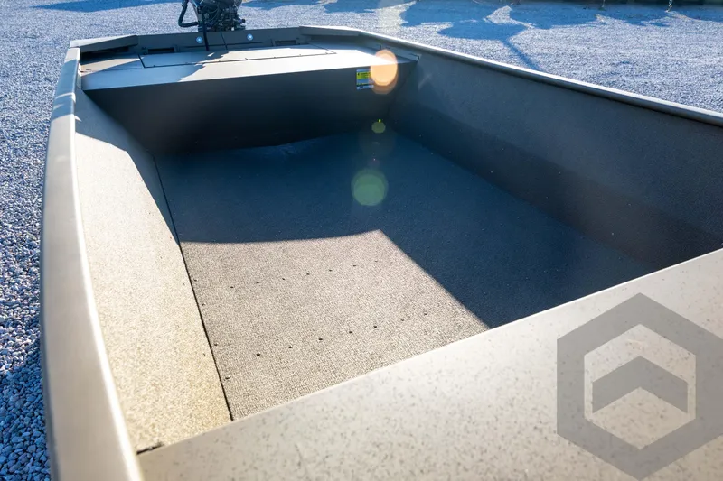 Slide: The Image of 2026 G3 1652 VBW boat interior with sunlight and shadow on textured flooring. - 35