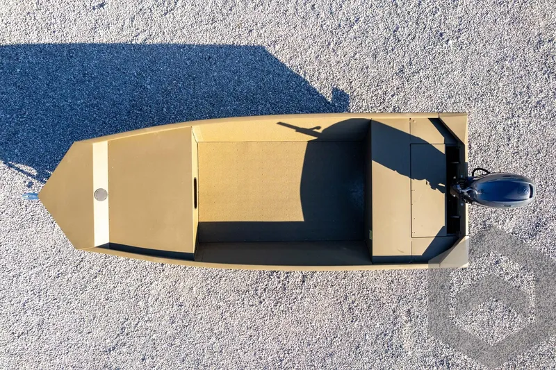 Slide: The Image of Top view of 2026 G3 1652 VBW boat on gravel surface. - 42