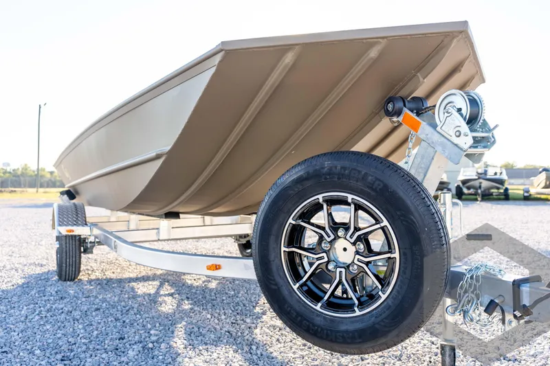 Slide: The Image of 2026 G3 1652 VBW boat on trailer, featuring sleek design and durable construction. - 9