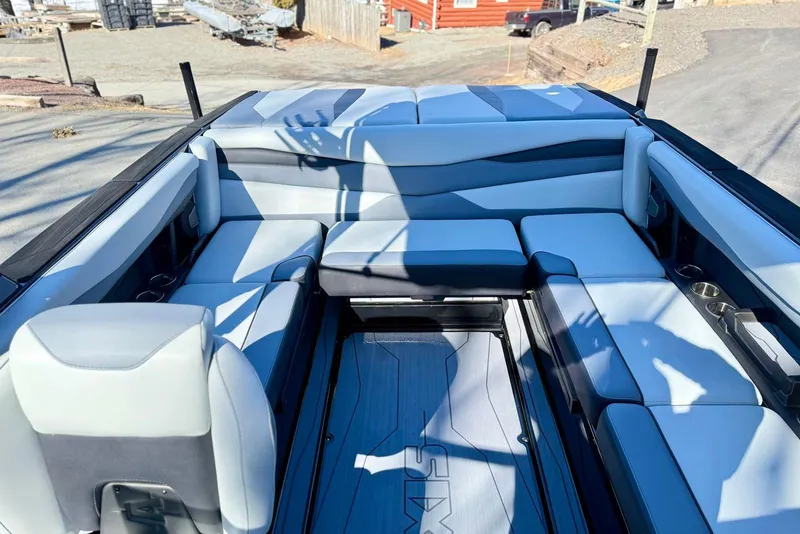 Slide: The Image of 2025 Axis A225 boat interior with spacious seating and modern design. - 3