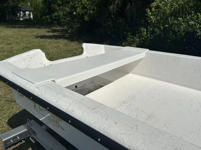 Slide: The Image of 2026 SALTY BOATS SALTY SKIFF 14S, white boat outdoors. - 5