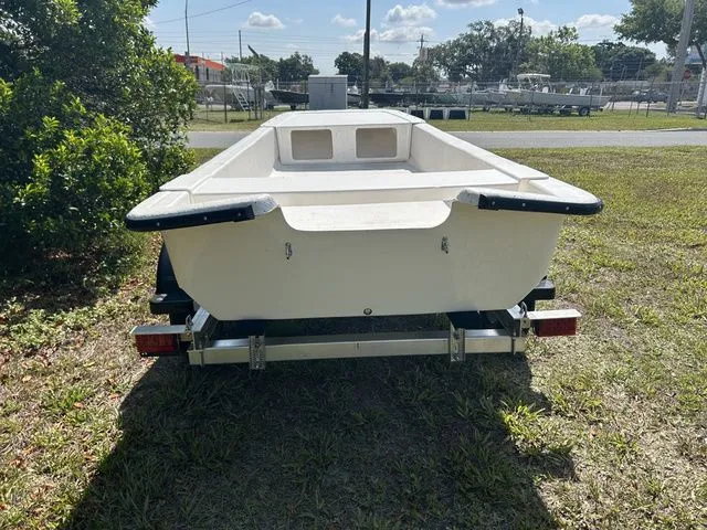 Slide: The Image of 2026 SALTY BOATS SALTY SKIFF 14S on trailer, rear view. - 6