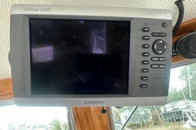 Slide: The Image of Garmin GPSmap 4208 on 1986 Cape Dory MS300 boat, mounted in cabin. - 8