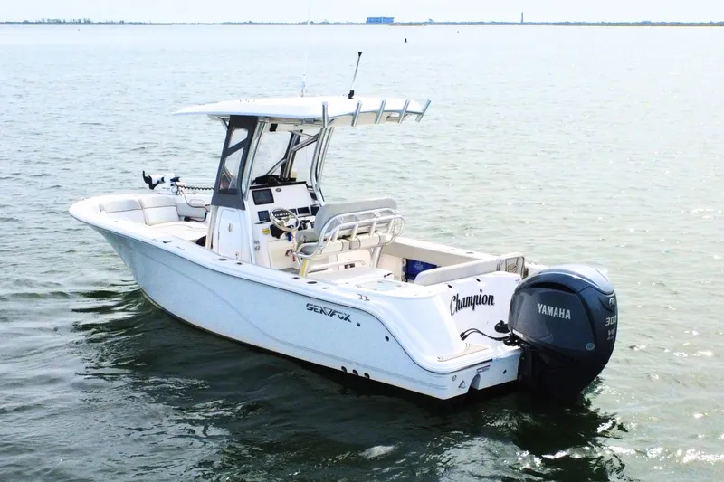 The Image of 2022 Sea Fox 248 Commander boat with Yamaha engine on calm water. - 0