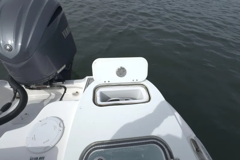 Slide: The Image of 2022 Sea Fox 248 Commander boat with Yamaha outboard engine on water. - 14