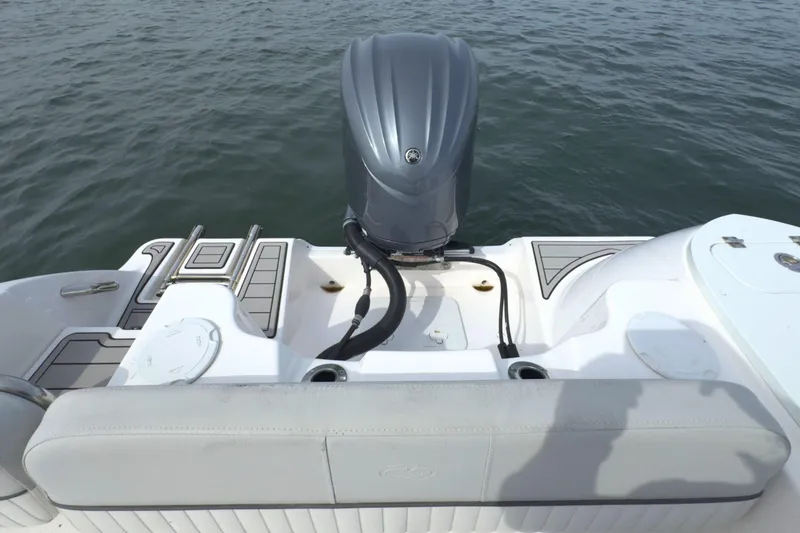 Slide: The Image of 2022 Sea Fox 248 Commander boat with outboard motor on calm water. - 9