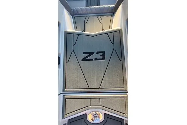 Slide: The Image of 2026 Tigé Z3 boat interior with stylish flooring design. - 8