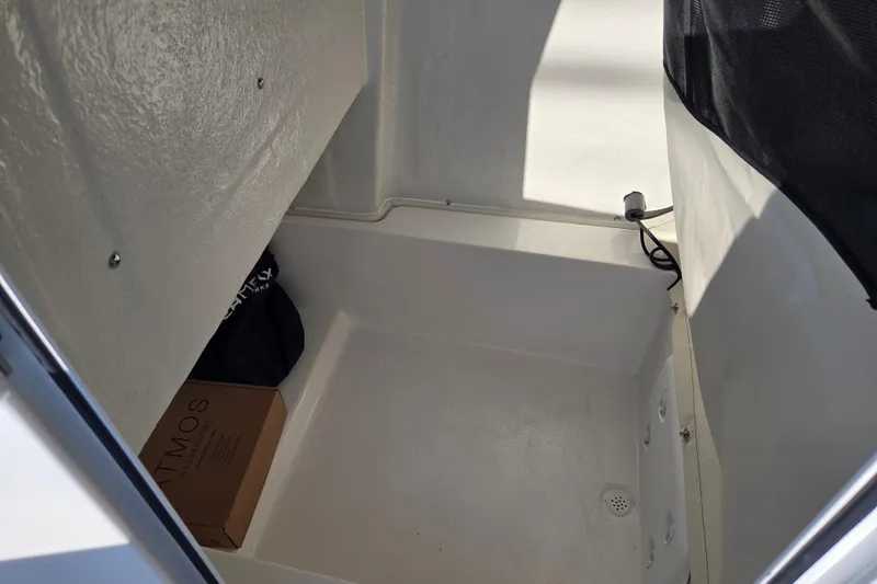 Slide: The Image of Interior storage compartment of 2026 Sea Fox 228 Commander boat. - 14