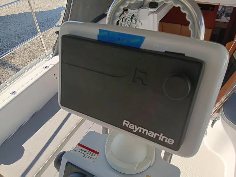Slide: The Image of Raymarine navigation system on a 2020 Catalina 315 sailboat. - 12