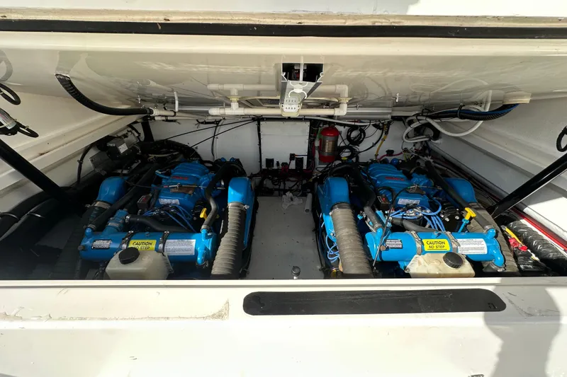Slide: The Image of Engine compartment of 1999 Tiara Yachts 3500 Open - 38