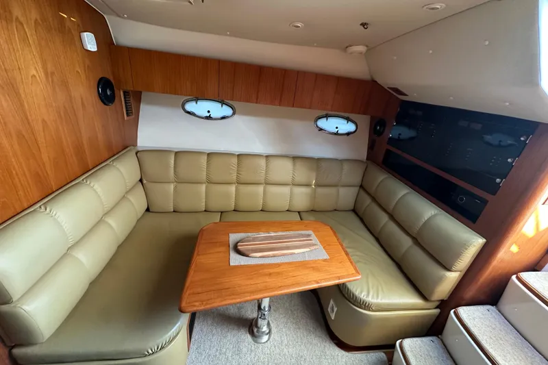 Slide: The Image of 1999 Tiara Yachts 3500 Open Stbd side view showing sharp, clean and recent wax - 5