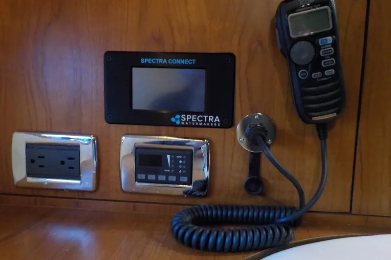 Slide: The Image of Control panel on 2009 Tiara Yachts 3900 Open, featuring Spectra Watermakers system. - 29