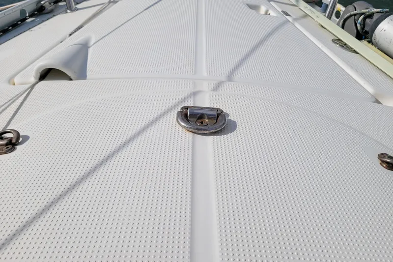 Slide: The Image of Close-up of Beneteau First 42s7 Asymmetrical Spinnaker attachment point - 22