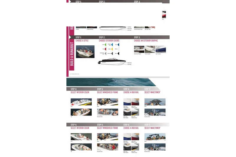 Slide: The Image of 2016 Starcraft Crossover 231 SCX IO SURF boat customization options guide. - 10