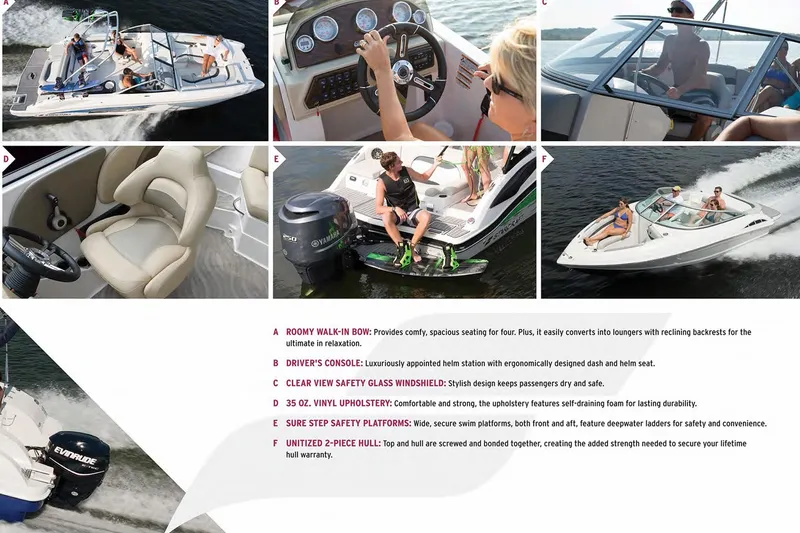 Slide: The Image of 2016 Starcraft Crossover 231 SCX IO SURF boat with spacious seating, safety features, and luxurious design. - 16