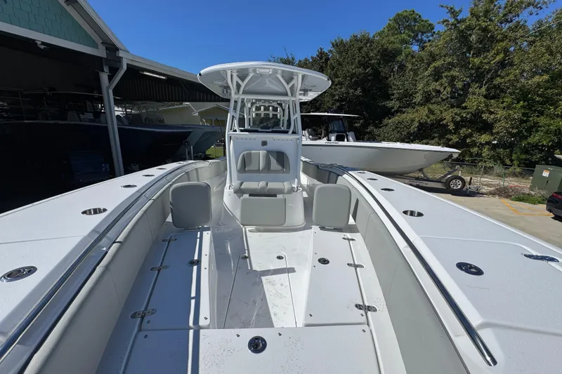 Slide: The Image of 2026 Cape Horn 34 XS boat with spacious deck and modern design. - 20