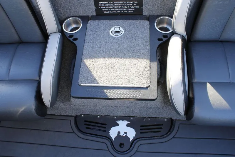 Slide: The Image of Interior of 2025 Phoenix 921 ELITE boat with cup holders and seating. - 30