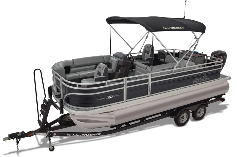 Slide: The Image of Mercury Pro XS engine on 2026 Sun Tracker SportFish 20 DLX boat. - 4