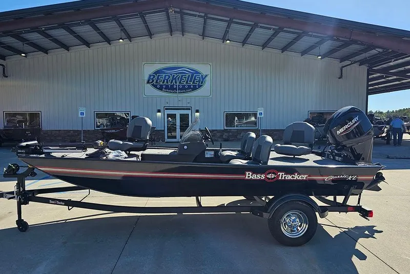 The Image of 2026 Tracker Bass Tracker Classic XL boat outside Berkeley Outdoors dealership. - 1