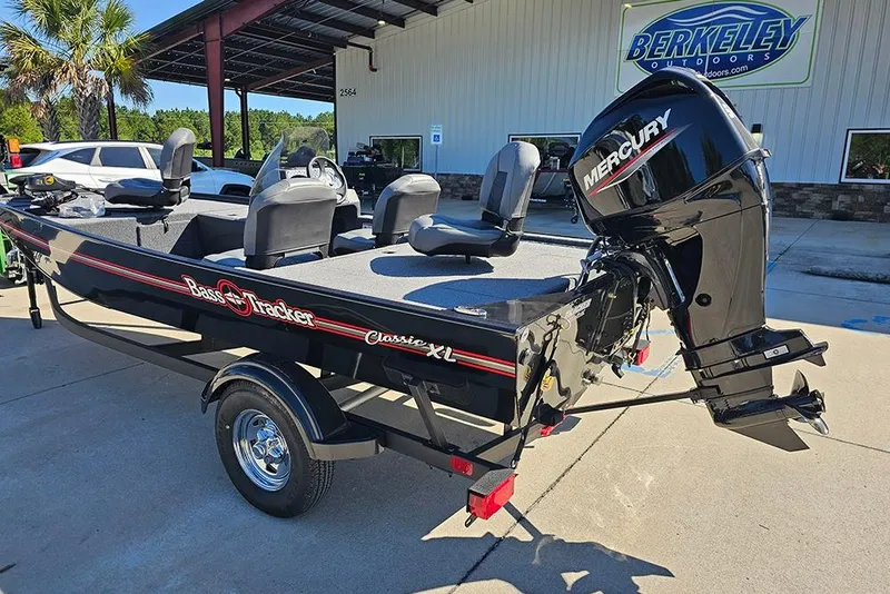 Slide: The Image of 2026 Tracker Bass Tracker Classic XL boat with Mercury engine at Berkeley Outdoors. - 3