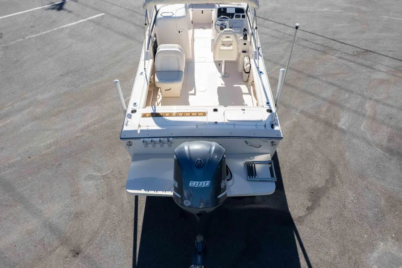 Slide: The Image of 2016 Grady-White Freedom 225 boat with Yamaha outboard motor, viewed from above. - 11