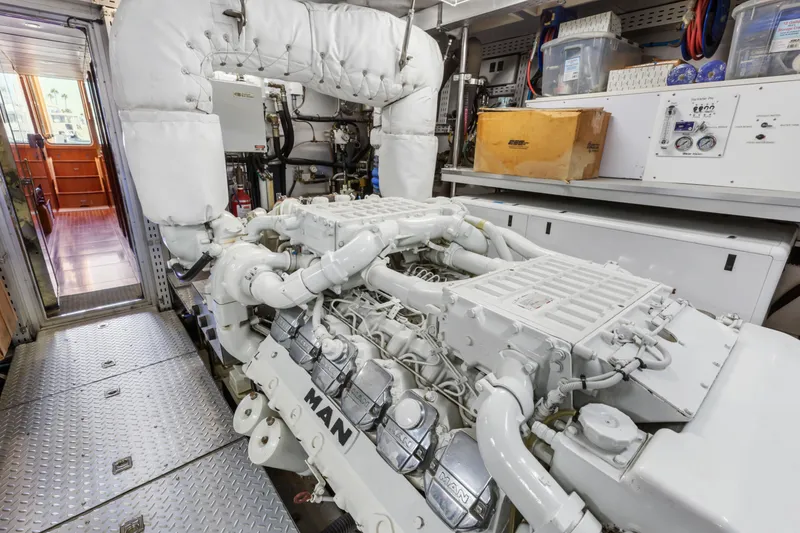 Slide: The Image of Engine room with control panels and machinery, 2005 C Custom model. - 74