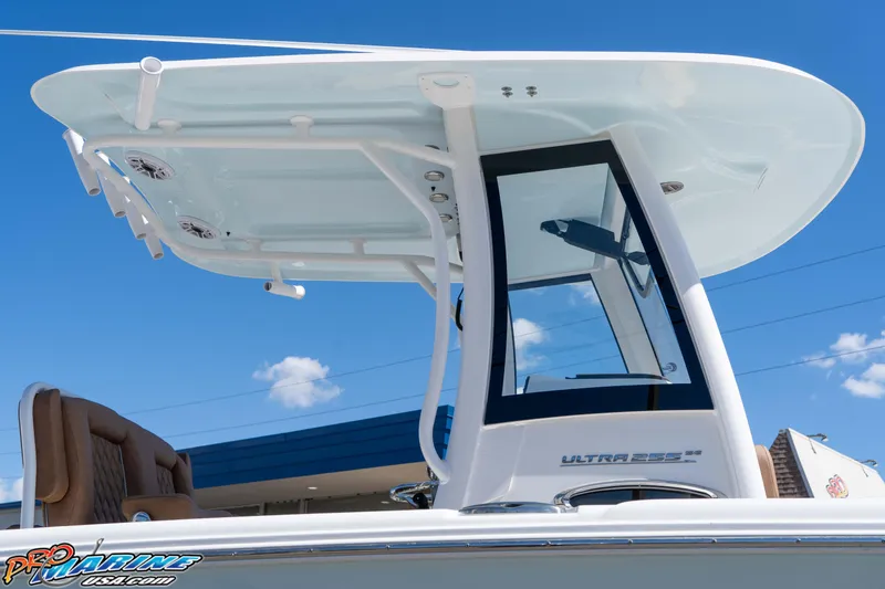 Slide: The Image of 2026 Sea Hunt Ultra 255 SE boat with sleek design and modern features. - 27