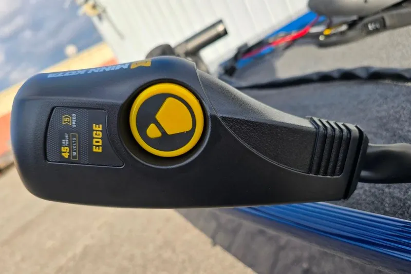 Slide: The Image of Minn Kota Edge 12V 45 lb thrust foot operated bow mount trolling motor. - 6